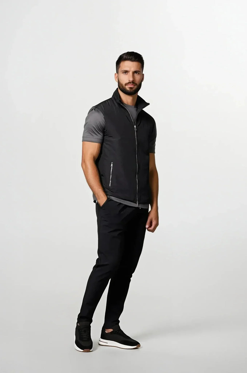 Zip-Up Sleeveless Bodywarmer