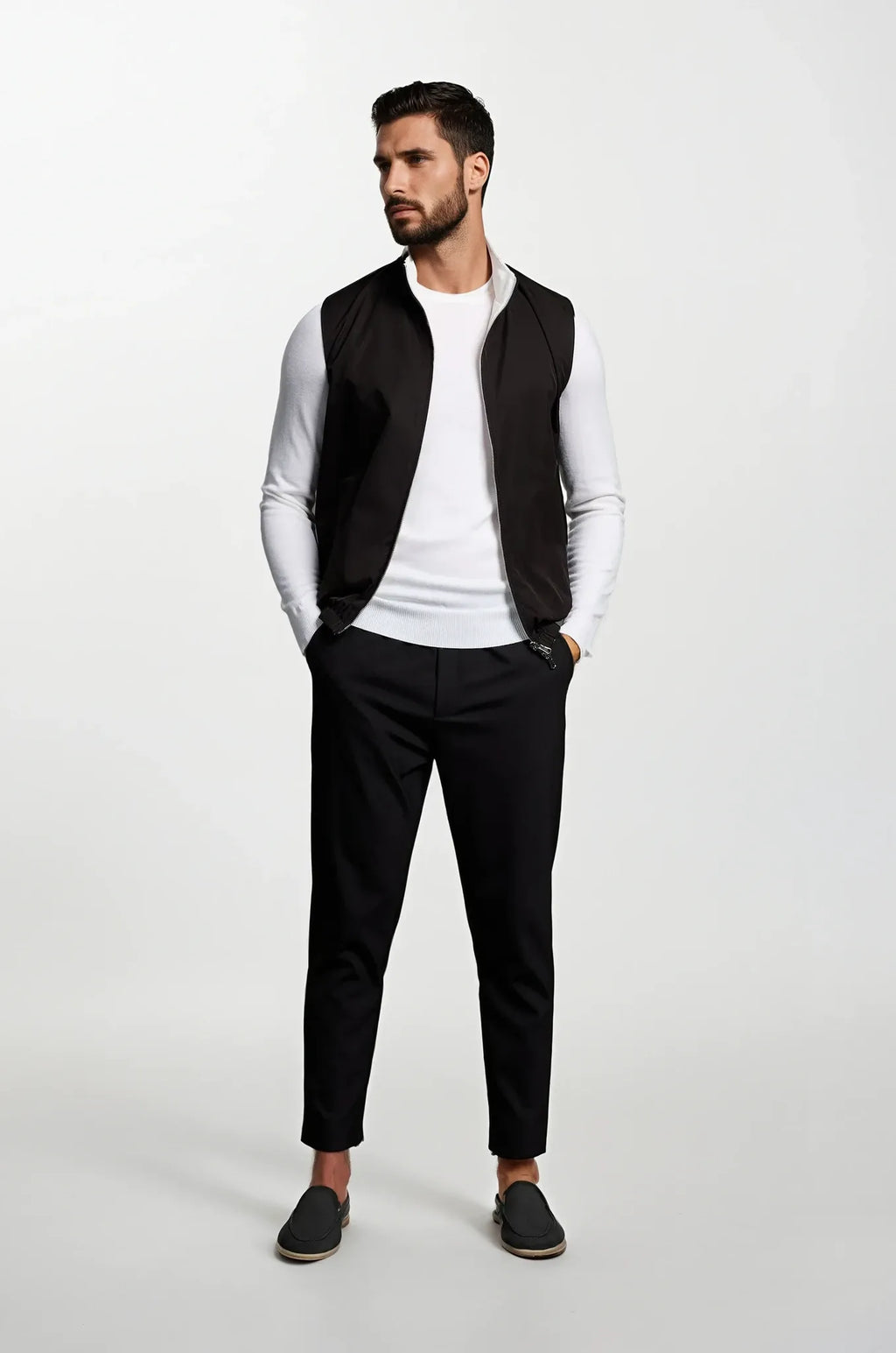 Zip-Up Sleeveless Bodywarmer