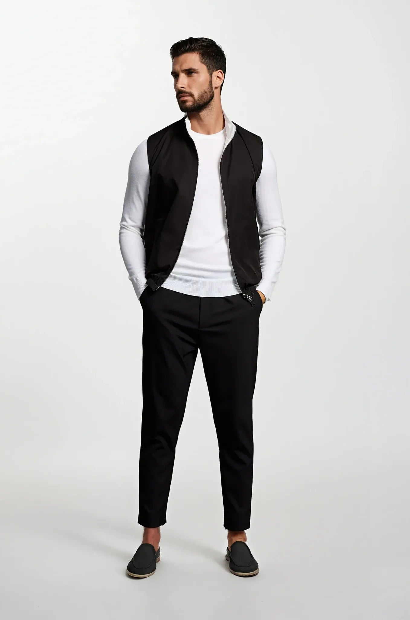 Zip-Up Sleeveless Bodywarmer