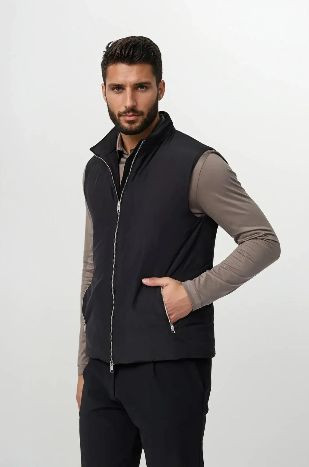 Zip-Up Sleeveless Bodywarmer
